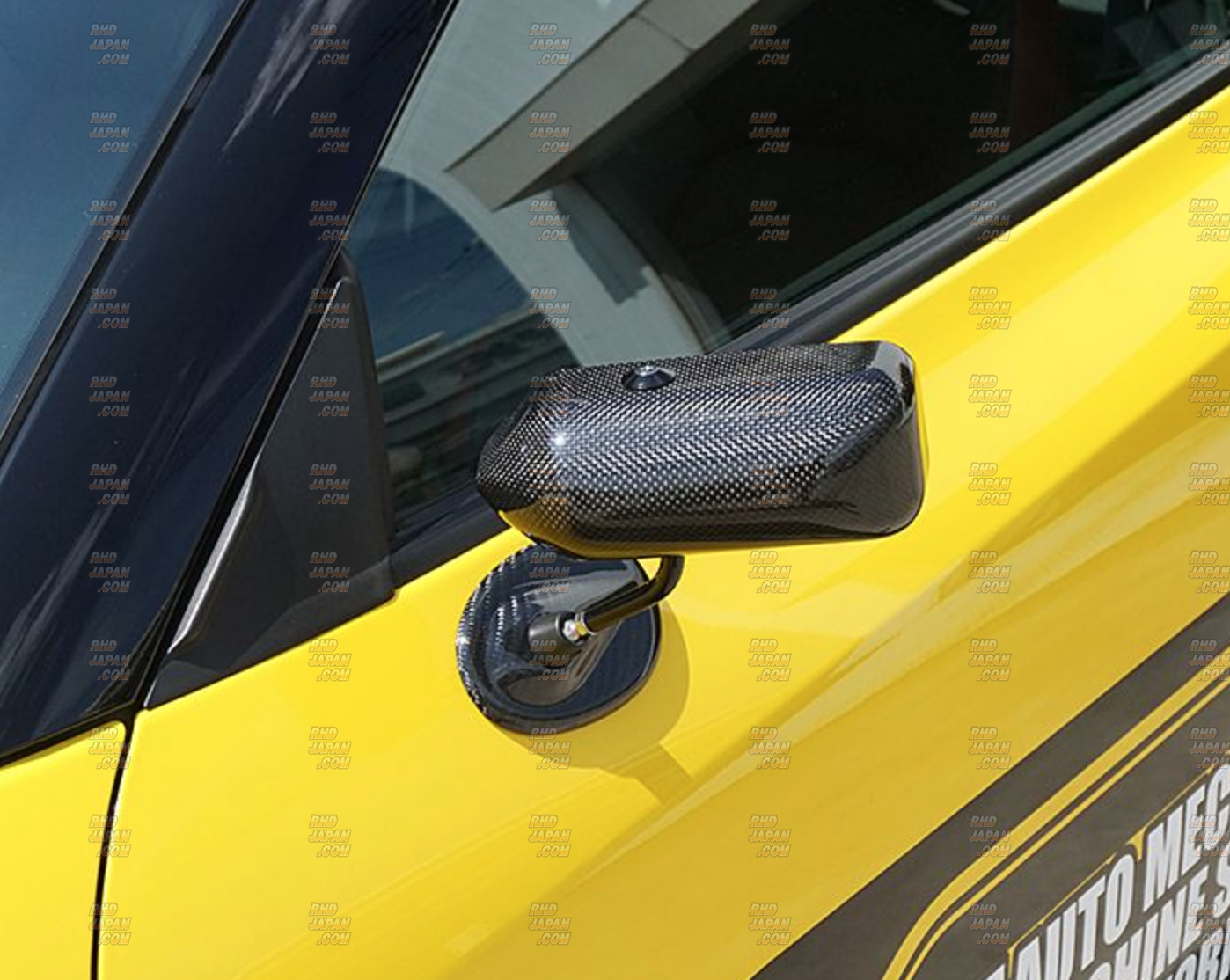 JUN Auto Side Aero Mirror Set Carbon Fiber - GT-R R35